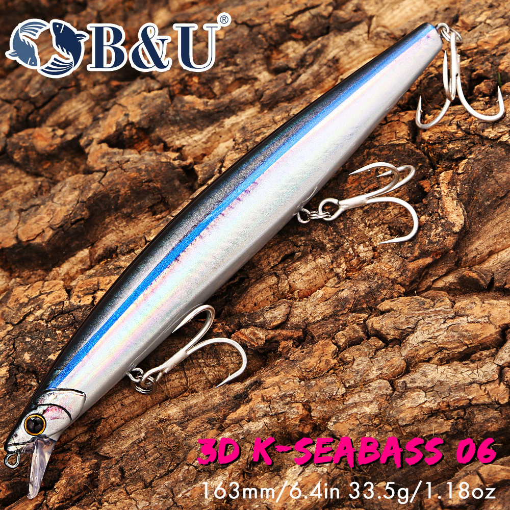 Fishing Hook Treble - B&U 163mm/33.5g Floating Long Casting Sea