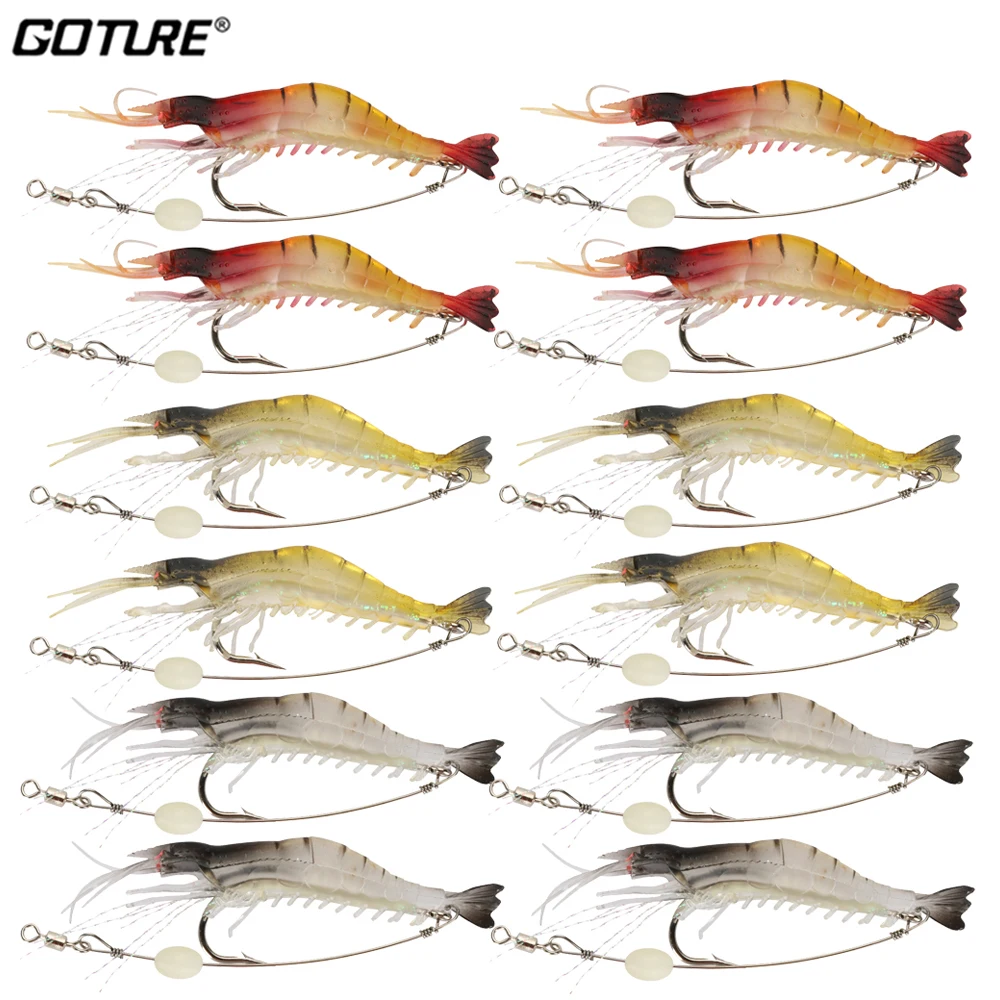 Fishing Hook Assortment - Goture Silicon Shrimp Fishing Lure 1pc