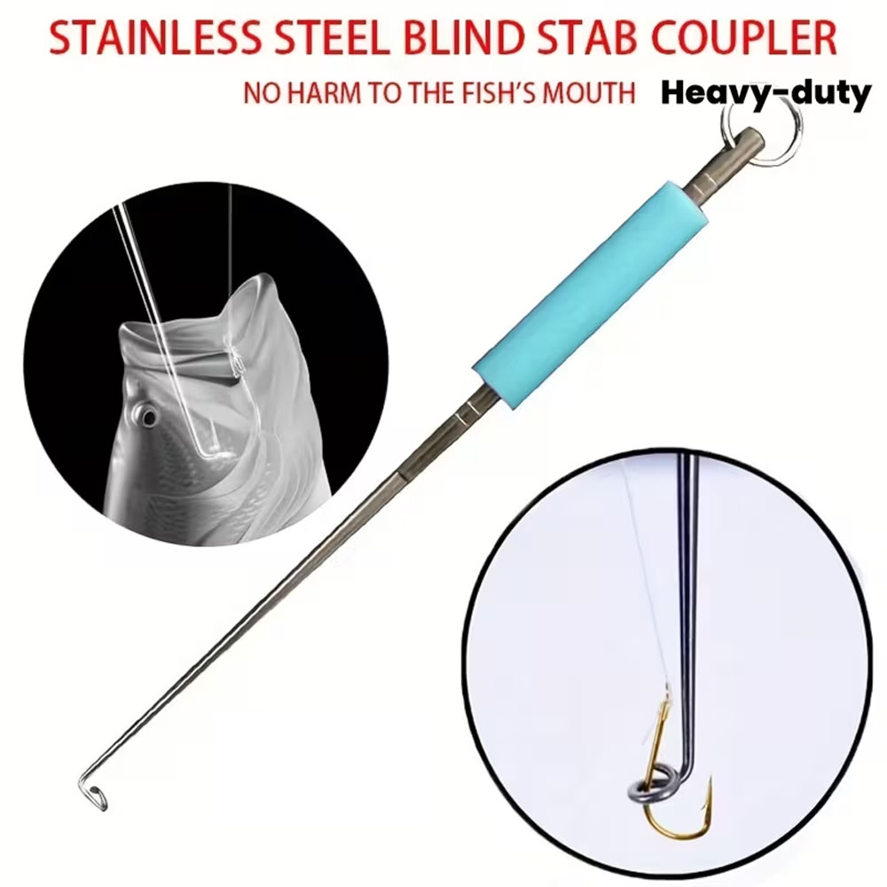 Fishing Hook Size - Heavy-Duty Stainless Steel Deep-Throat Fishing Hook