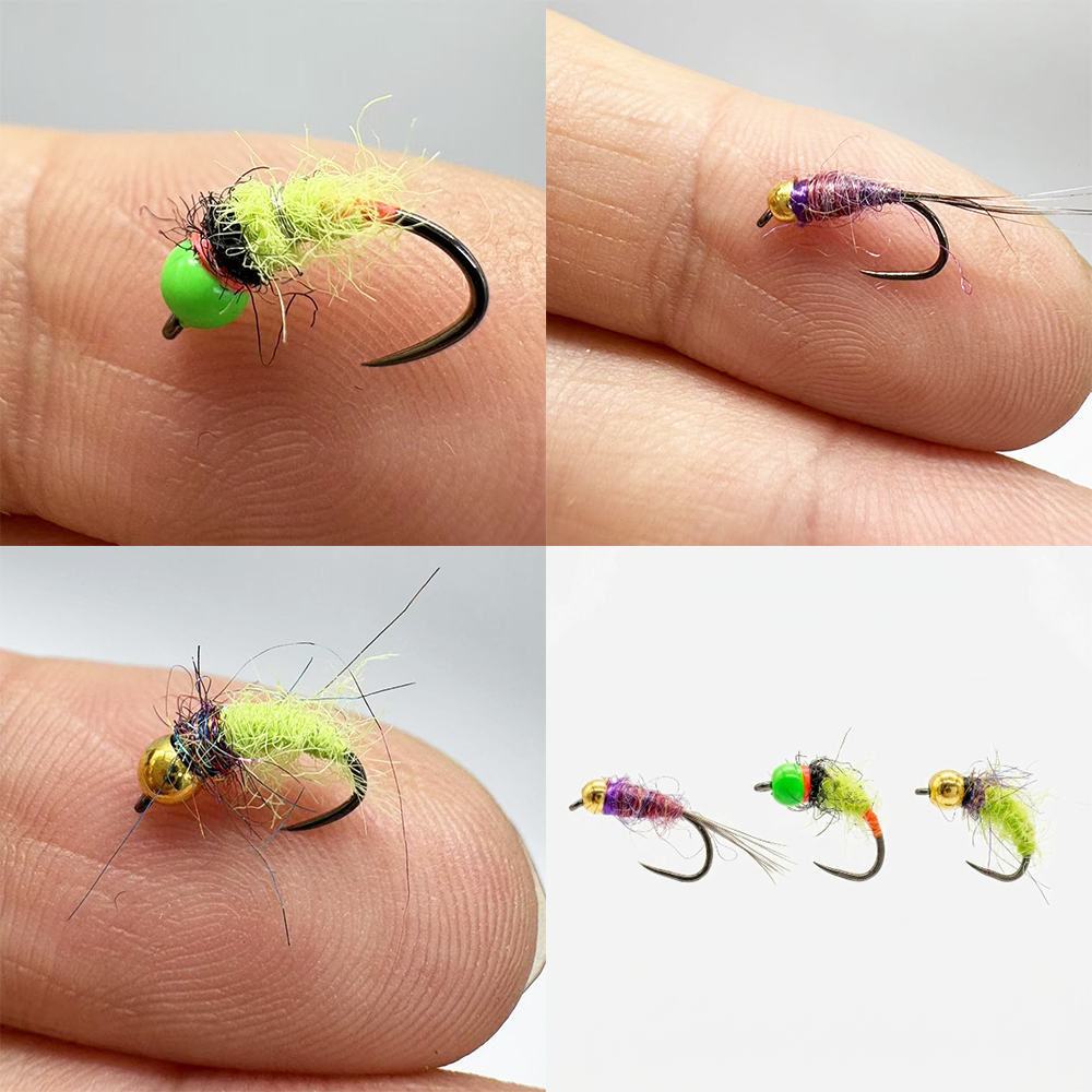 6/12Pcs Mixed Wet Nymph Fly Fi - Fishing Hook Assortment ulasan dan harga