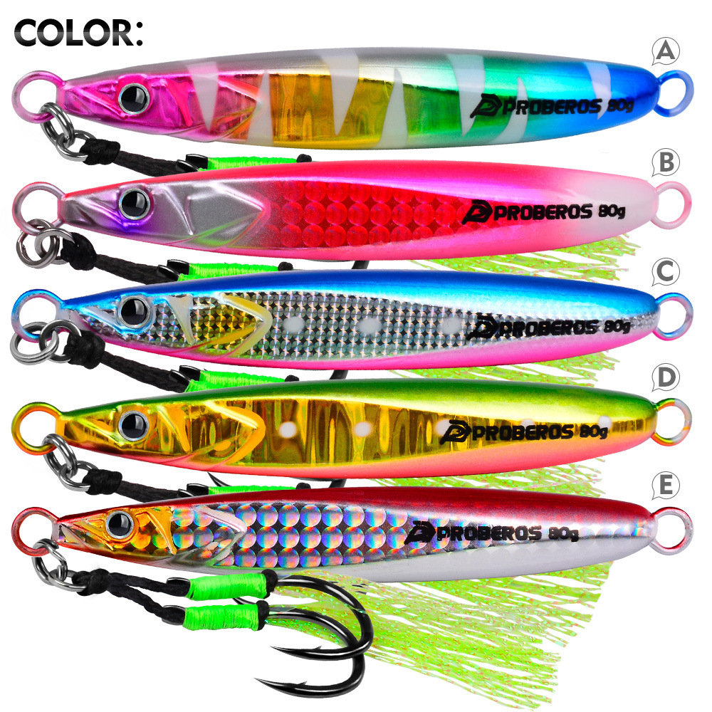 LHFSH Luminous Metal Jig Fishi - Fishing Hook Treble ulasan dan harga