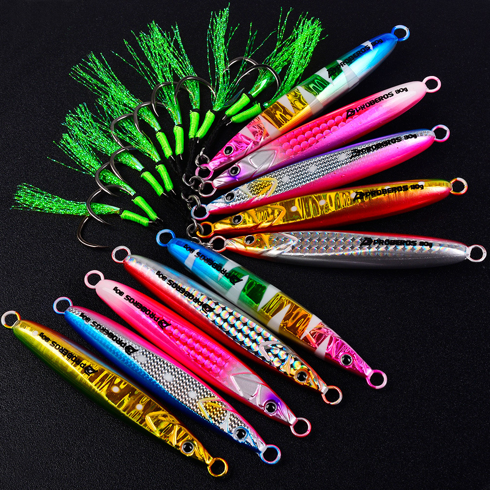 LHFSH Luminous Metal Jig Fishi - Fishing Hook Treble ulasan dan harga