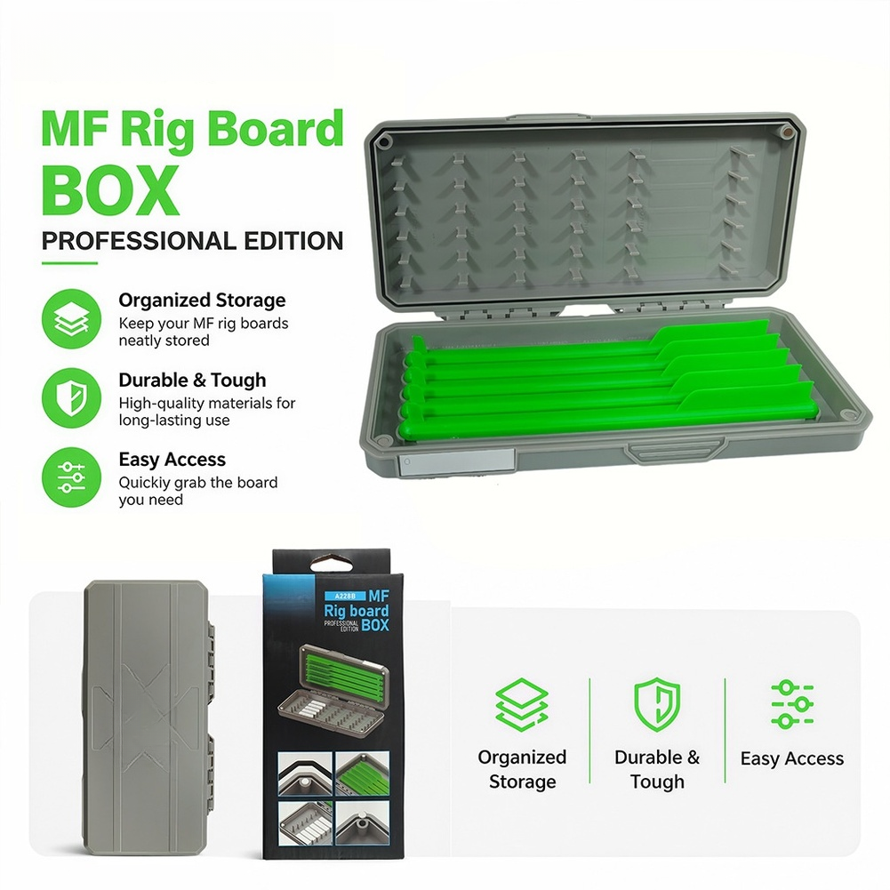 Carp Fishing Rig Board Box wit - Fishing Hook Box ulasan dan harga