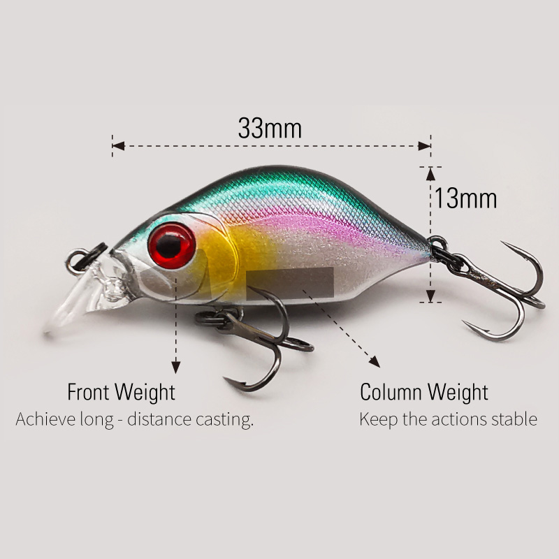 LUREHOLIC 33mm 2.8g Fluttering - Fishing Hook Treble ulasan dan harga