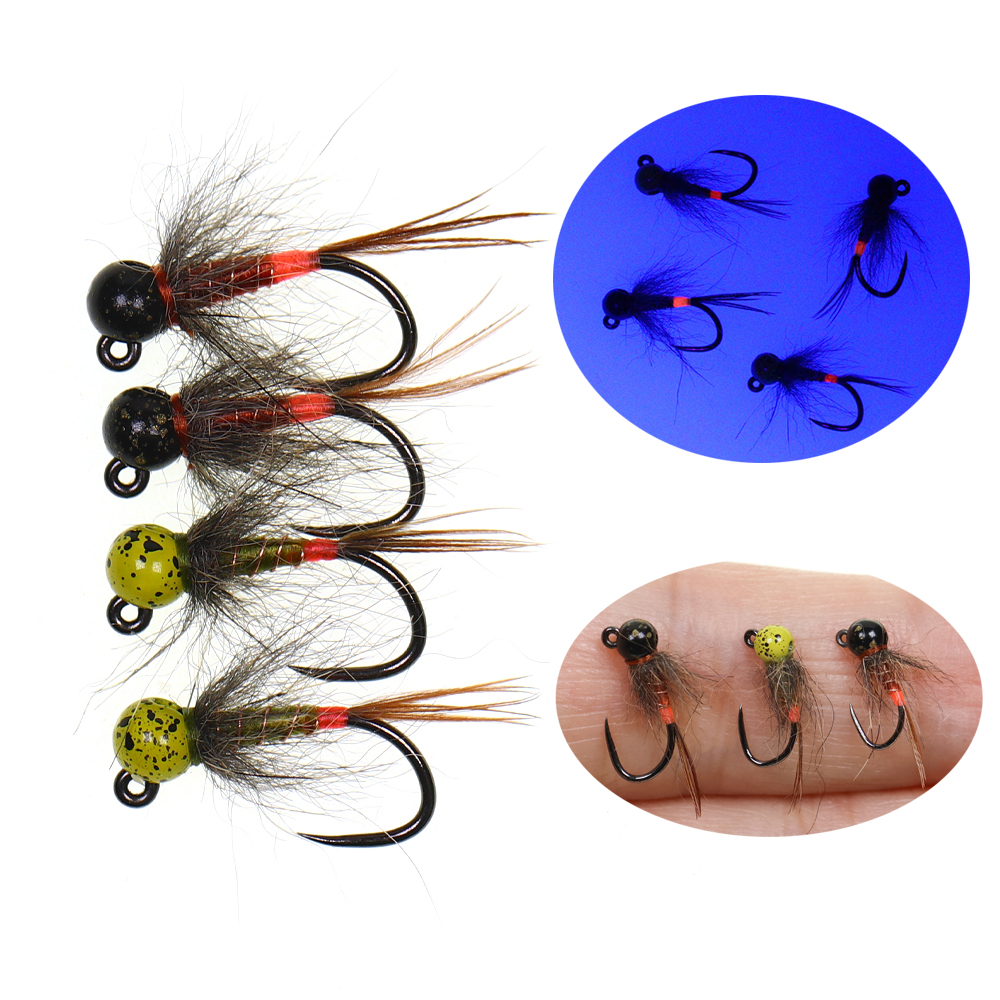 6PCS Jig Tungsten Bead Head Ny - Fishing Hook Barbless ulasan dan harga