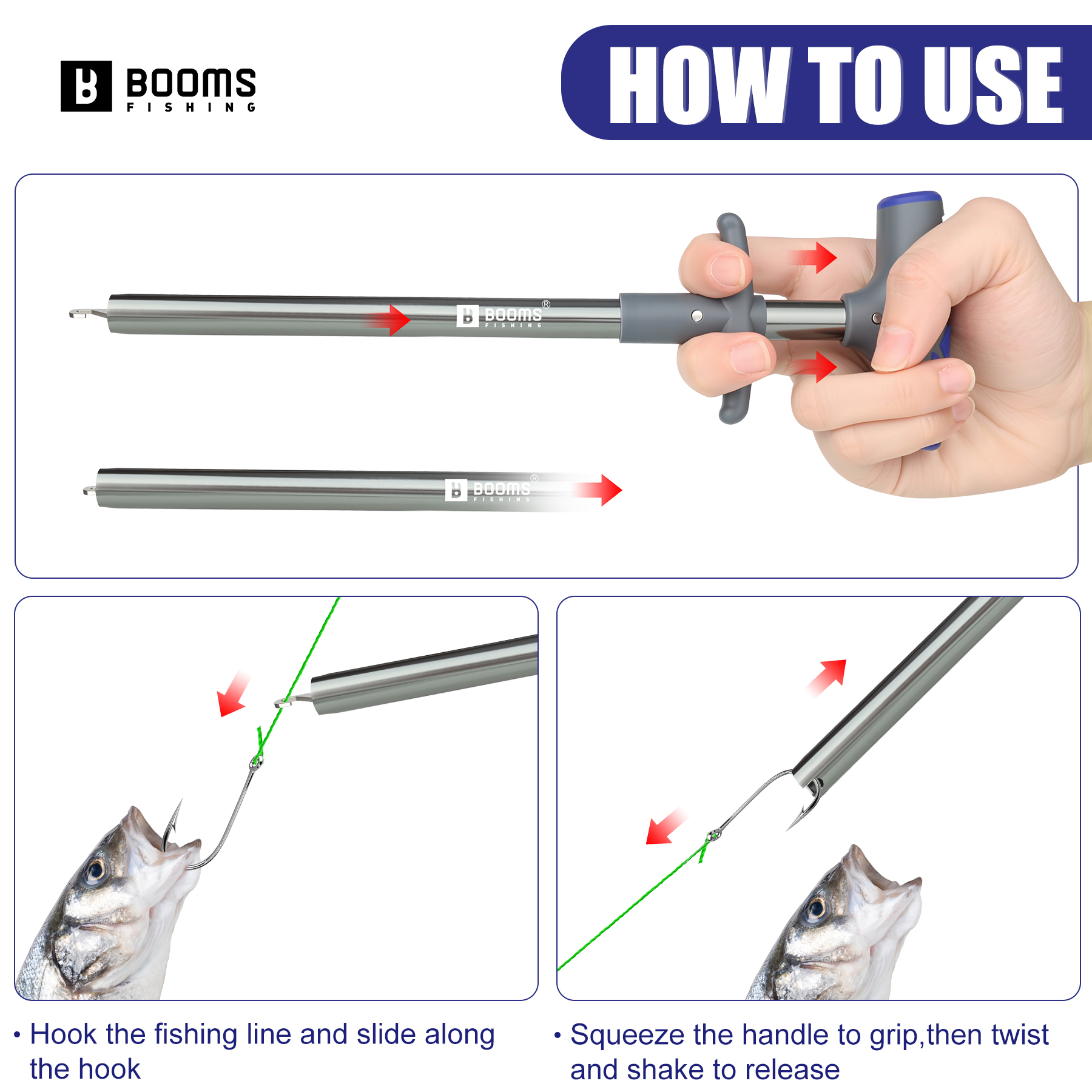 Booms Fishing XW20 Long Fish H - Fishing Hook Remover ulasan dan harga