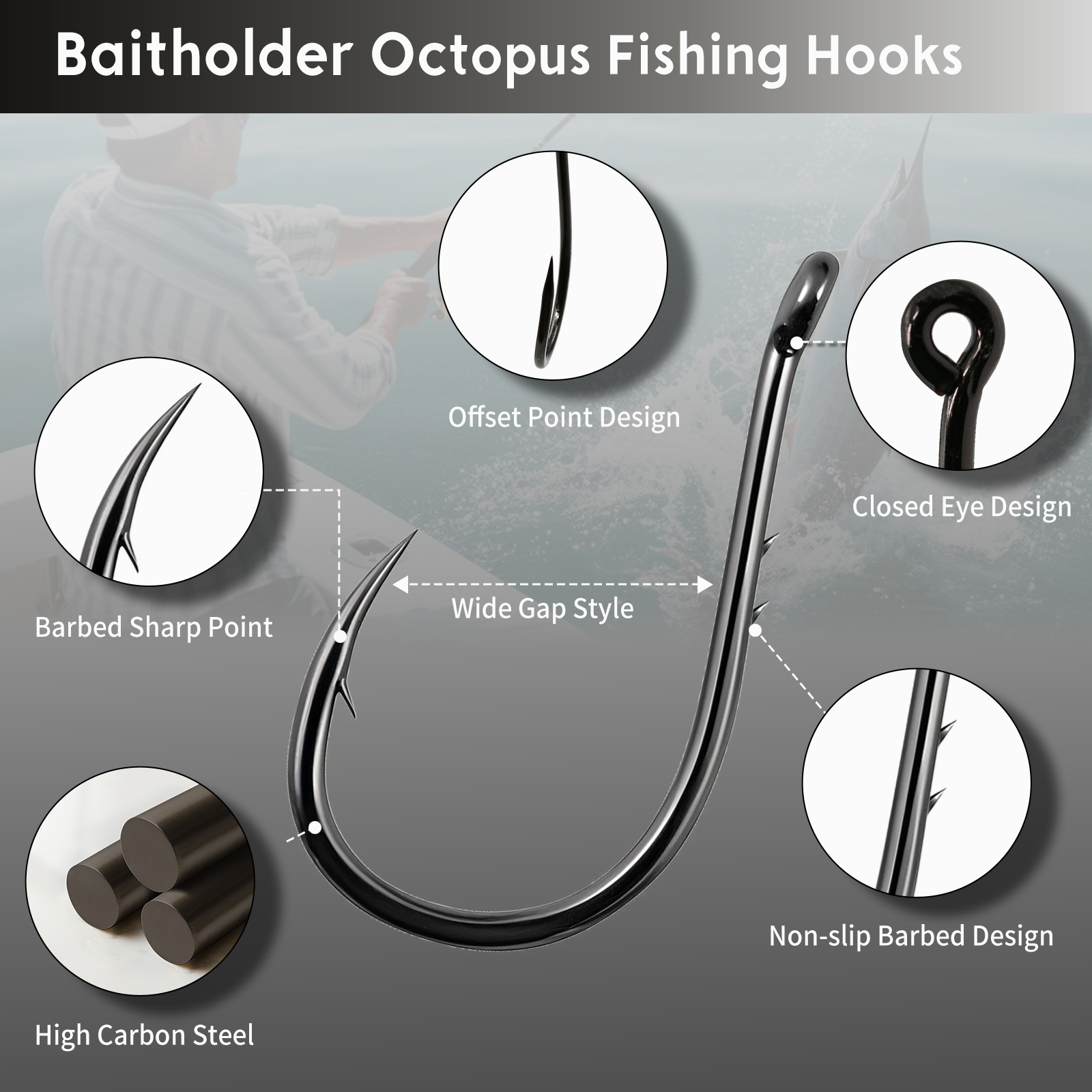 FishTrip Fishing Hook Octopus  - Fishing Hook Circle ulasan dan harga