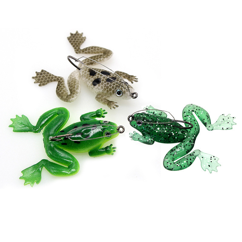 Weedless Soft Frog Lure With H - Fishing Hook Weedless ulasan dan harga