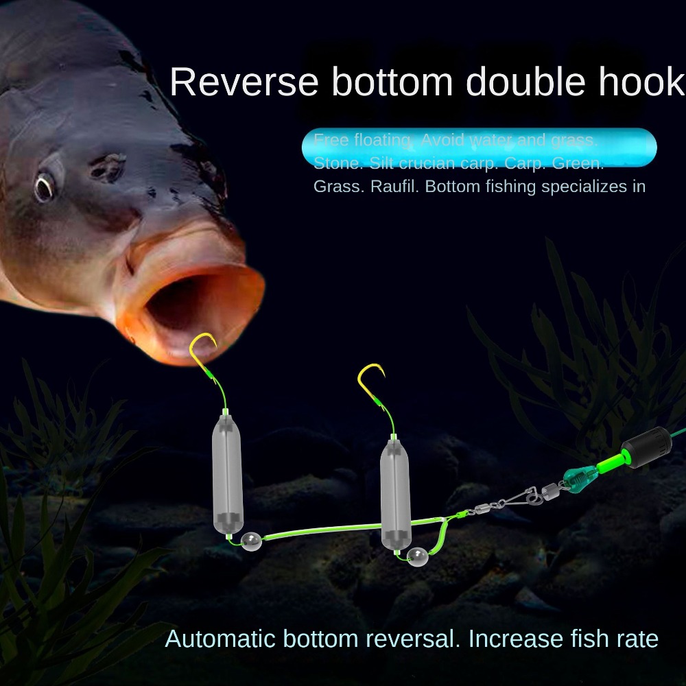 30pcs 2 size Fishing Hair Rigs - Fishing Hook Size ulasan dan harga