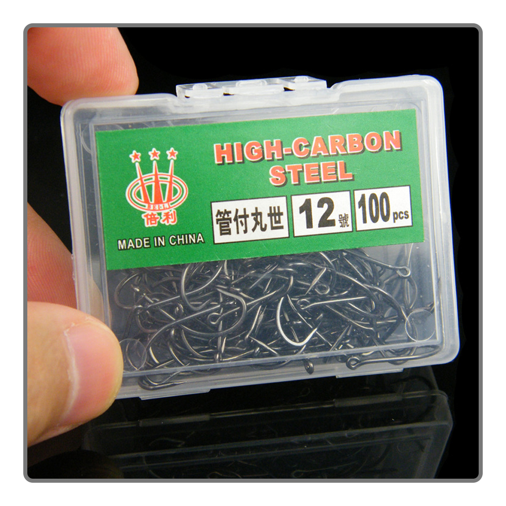 40-100Pcs per box Boxed fishho - Fishing Hook Assortment ulasan dan harga