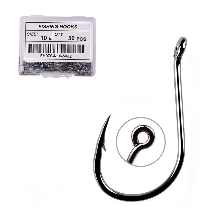 50pcs/20pcs Fishhook Coating H - Fishing Hook Circle ulasan dan harga