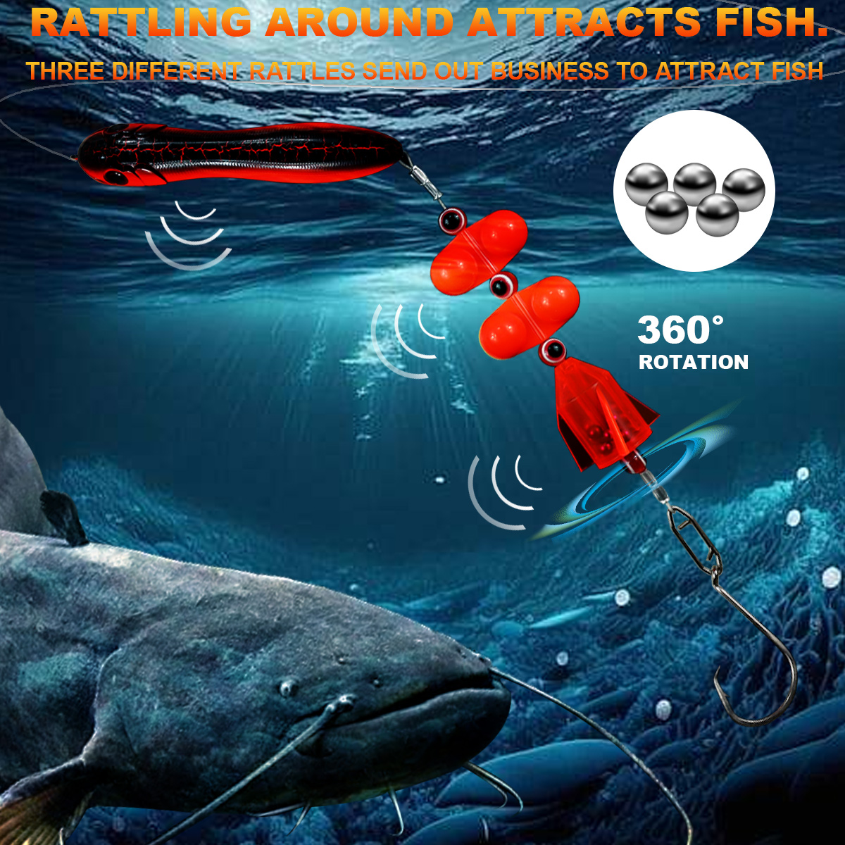 ZYZHE Catfish Rigs 1PC with 6/ - Fishing Hook Circle ulasan dan harga