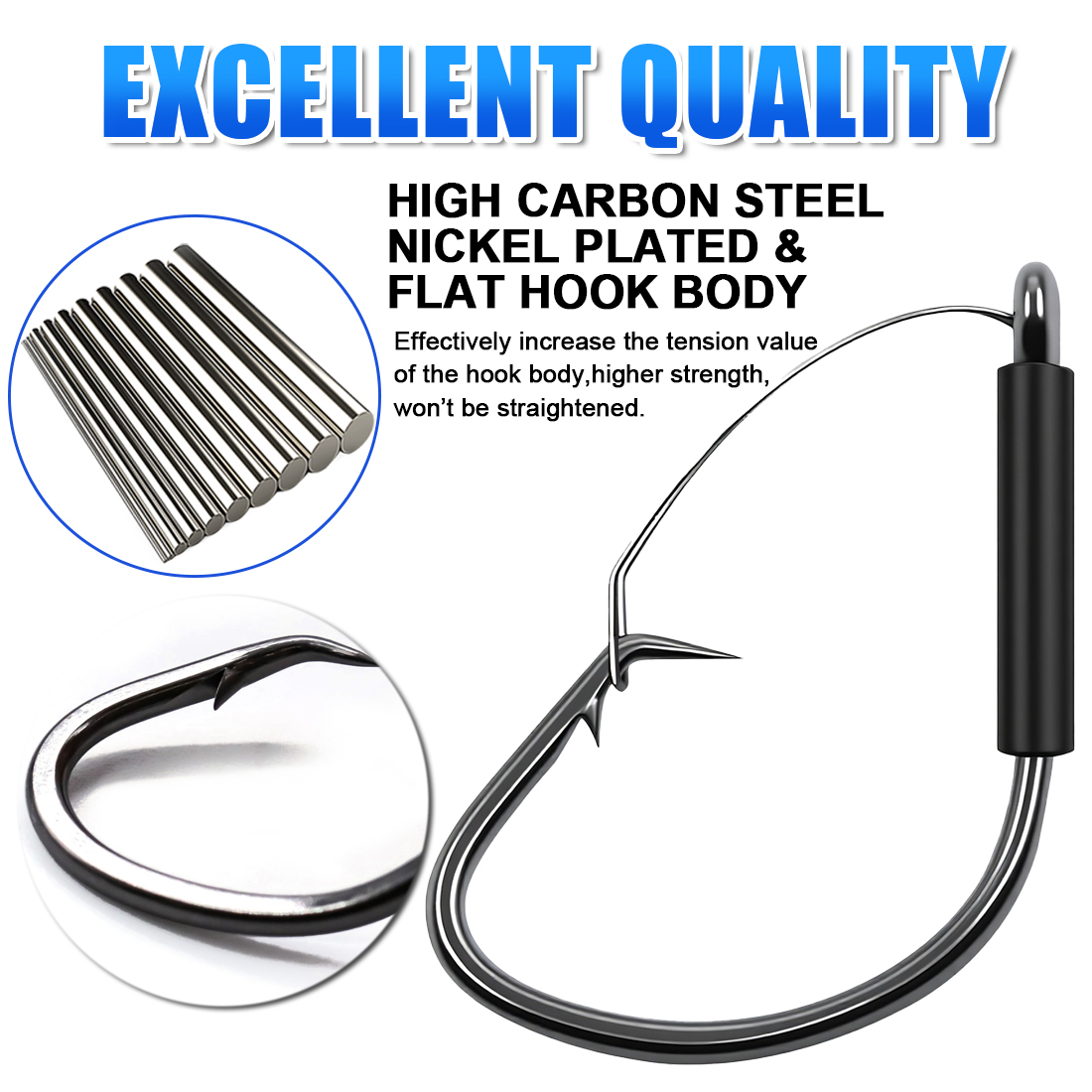 FishTrip Weedless Wacky Rig Ho - Fishing Hook Weedless ulasan dan harga