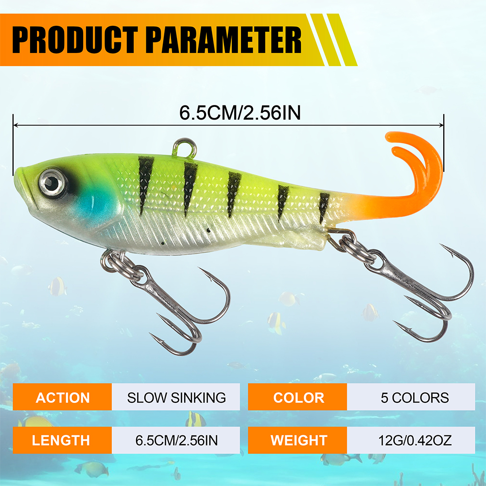 10Pcs/5Pcs Soft Fishing Lures  - Fishing Hook Treble ulasan dan harga