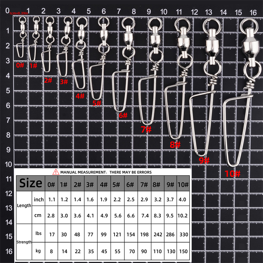 50pcs Fishing Ball Bearing Swi - Fishing Hook Box ulasan dan harga