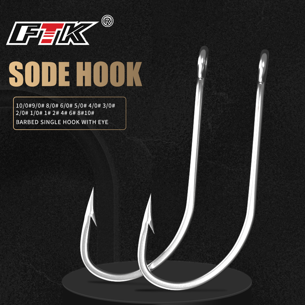 FTK Fishing Hooks 1-10#50PCS 1 - Fishing Hook Offset ulasan dan harga