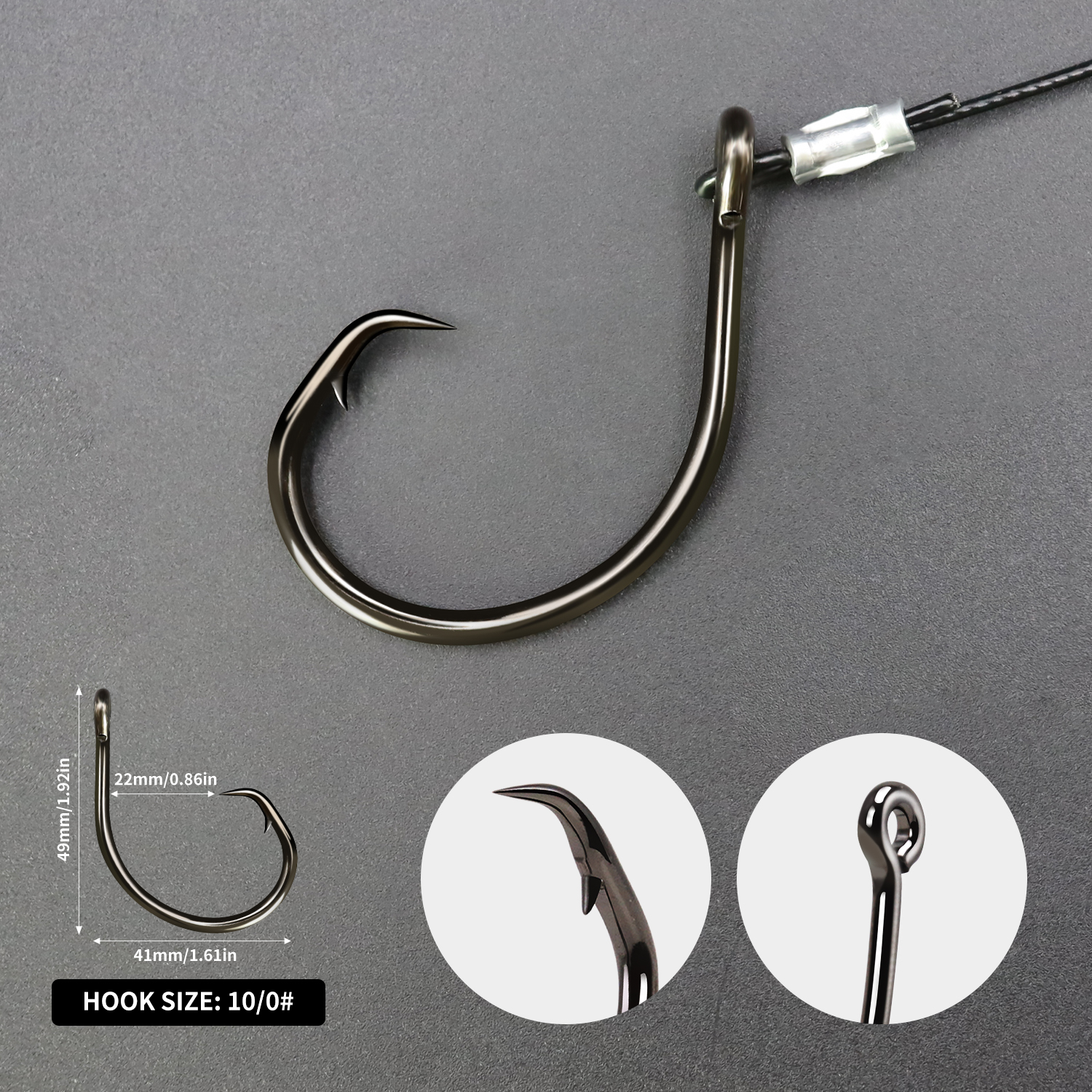 ZYZHE 1pc Sea Fishing Rigs Wit - Fishing Hook Circle ulasan dan harga