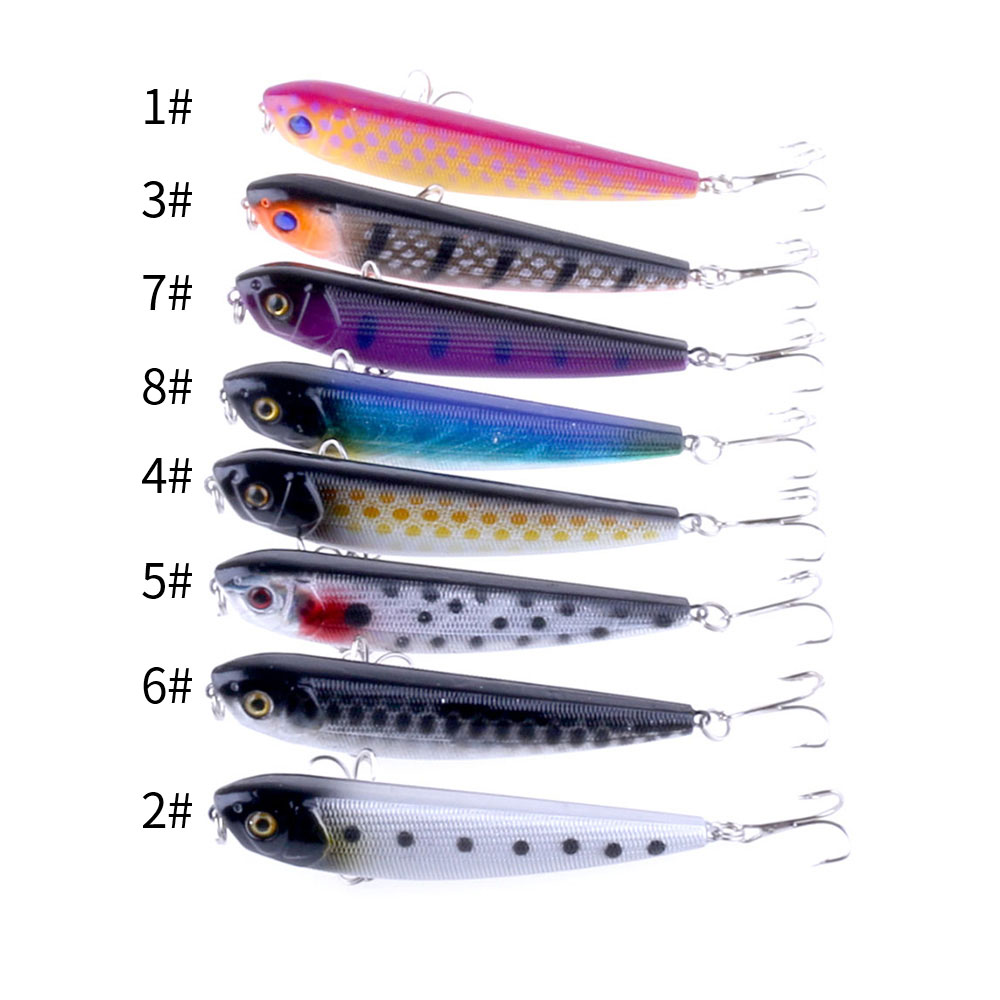 8pcs 8.5cm 9.8g Long Casting T - Fishing Hook Treble ulasan dan harga