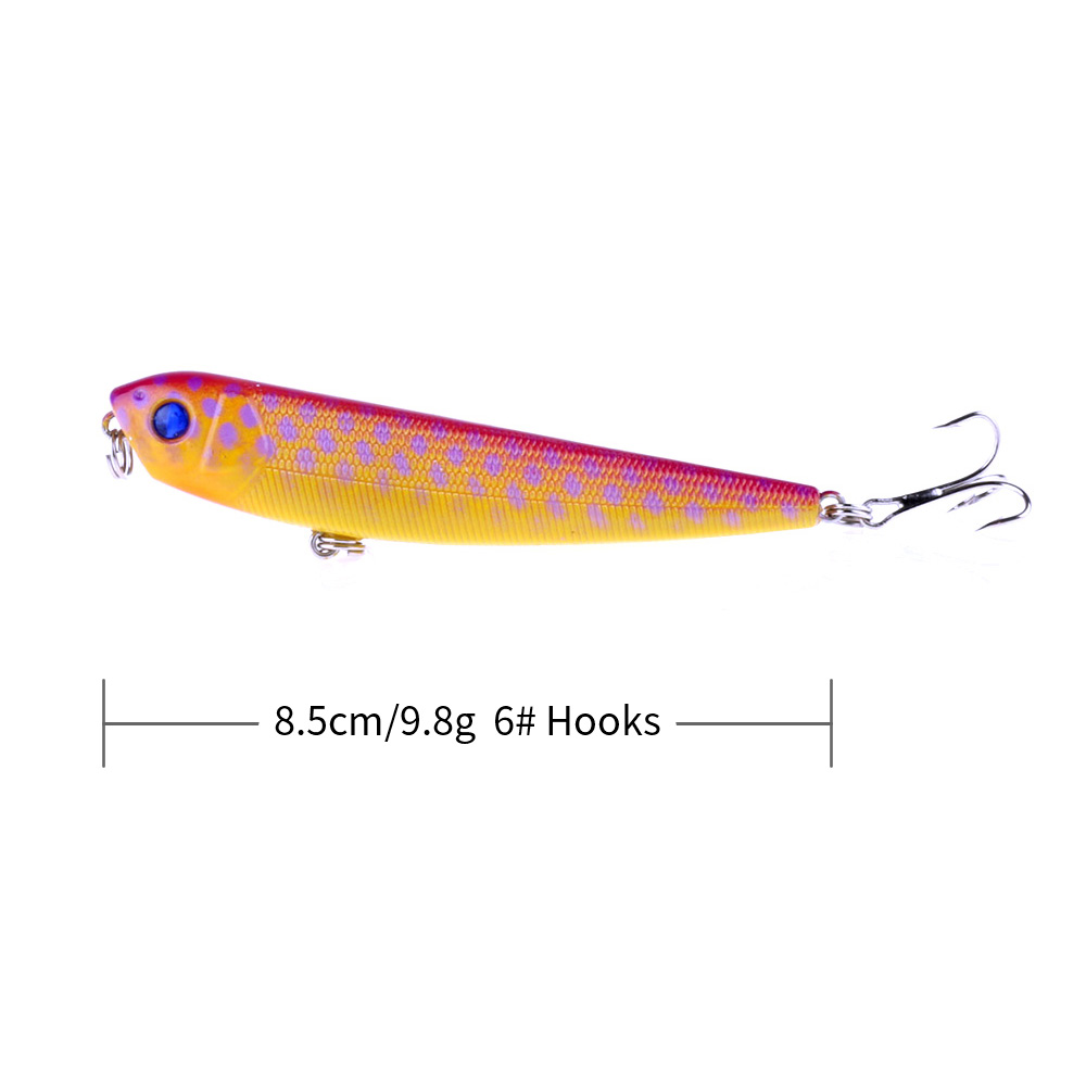 8pcs 8.5cm 9.8g Long Casting T - Fishing Hook Treble ulasan dan harga