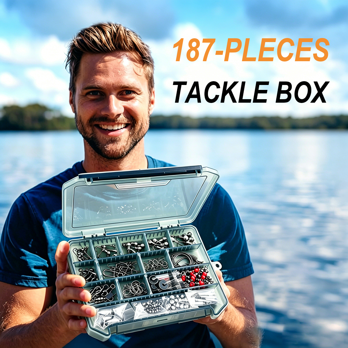 187pcs Fishing Accessories Kit - Fishing Hook Box ulasan dan harga