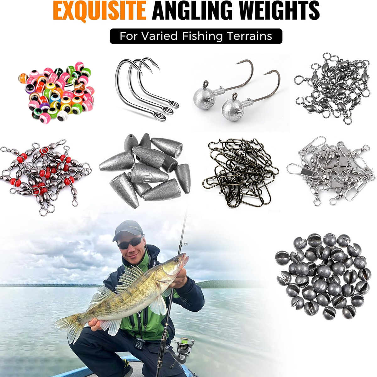 187pcs Fishing Accessories Kit - Fishing Hook Box ulasan dan harga